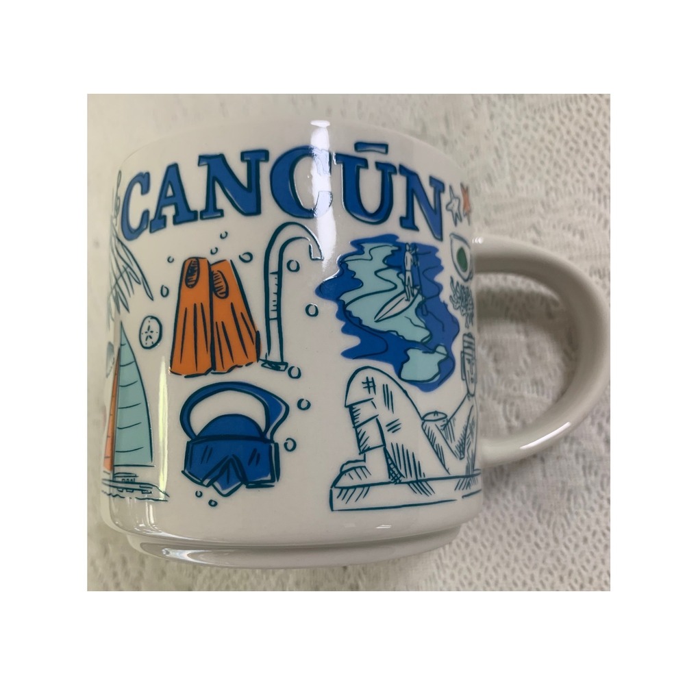 Starbucks Been There Series Cancun Mug Across the Globe Collection 14oz 2023